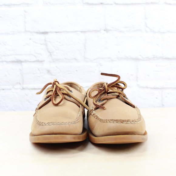 LL BEAN Brown Suede Boating Moccasins Loafer Shoes - Picture 4 of 9